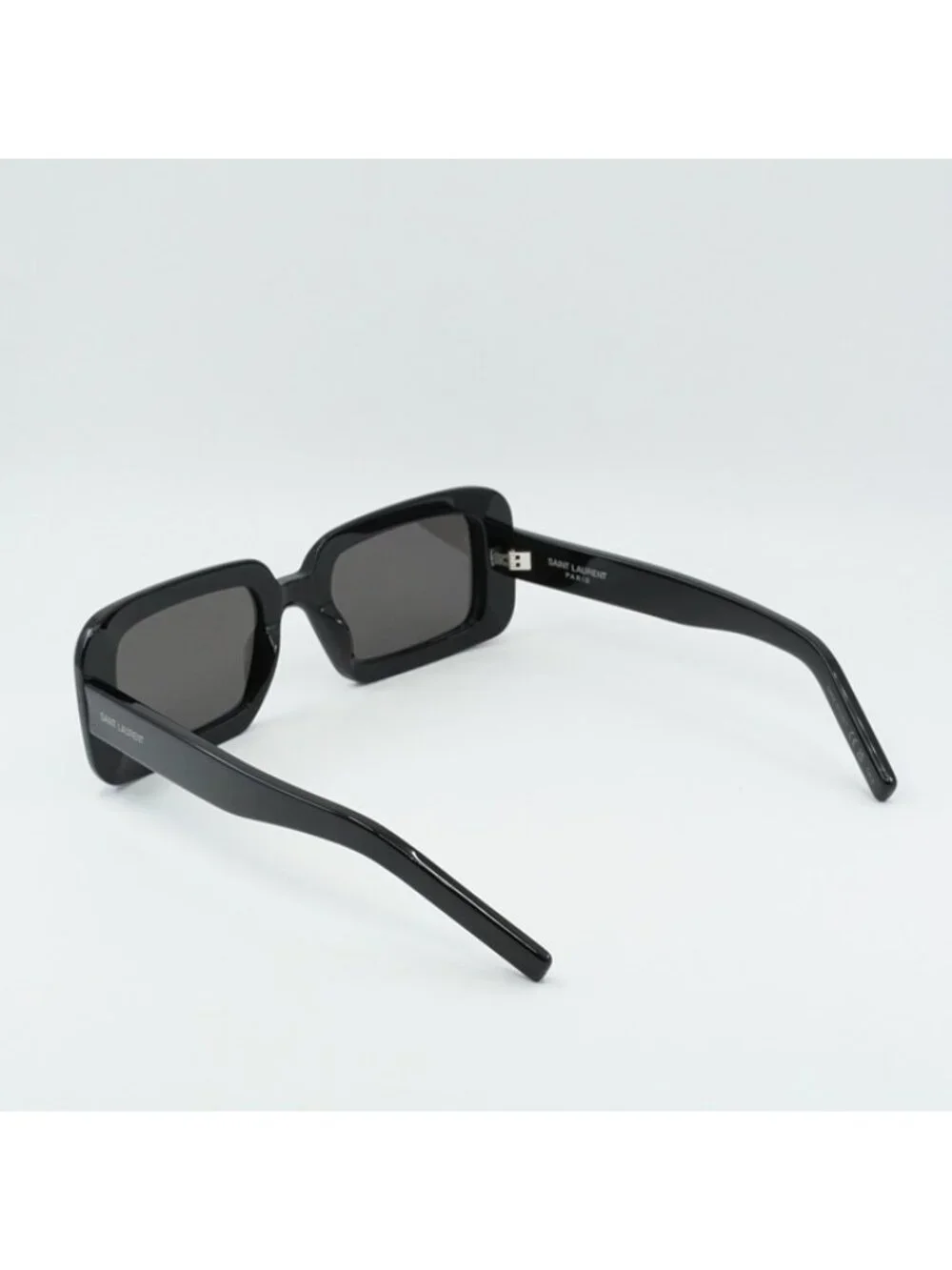 Saint Laurent SL534 SUNRISE 001 Sunglasses Shiny Black Rectangle Frame